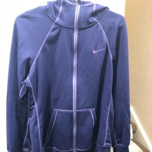 Purple Nike full zip hoodie